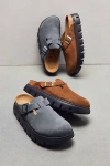 Birkenstock Boston Chunky Clogs Basalt Grey In Gray