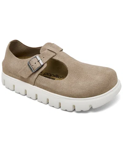 Birkenstock Women's Paris Chunky Platform Mary Jane Clogs From Finish Line In Neutral