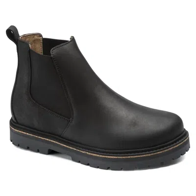 Birkenstock Women's Stalon Nubuck Leather Ankle Boots In Black