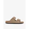 Birkenstock Womens Tobacco Brown Arizona Two-strap Faux-leather Sandals In Tobacco Brown