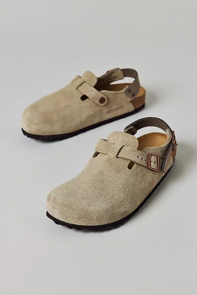 Birkenstock Women's Tokio Suede Clog In Taupe Suede, Women's At Urban Outfitters In Brown