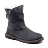 Birkenstock Women's Uppsala Shearling Suede Leather Boot - Regular/wide In Graphite In Pink