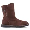 Birkenstock Upsalla Genuine Shearling Suede Boot In Brown