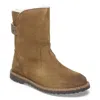 Birkenstock Uppsala Shearling Boot In Dark Tea Suede In Brown