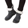 Birkenstock Women's Uppsala Shearling Boots In Graphite/natural In Gray