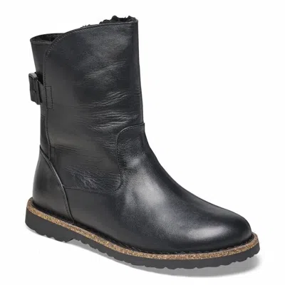 Birkenstock Women's Uppsala Shearling Leather Boots In Black
