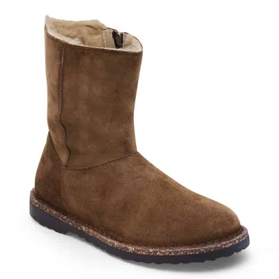 Birkenstock Women's Uppsala Zip Shearling Winter Boot In Dark Tea In Brown