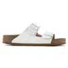 Birkenstock Women's Vegan Arizona Sandal In White In White