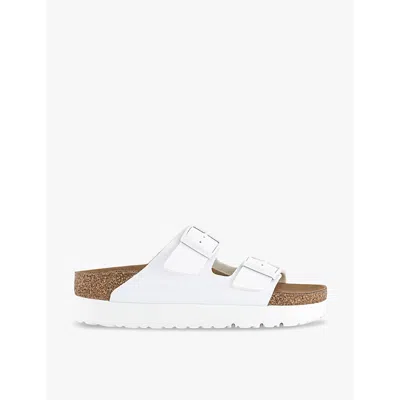 Birkenstock Arizona Pap Flex Platform Birko-flor White