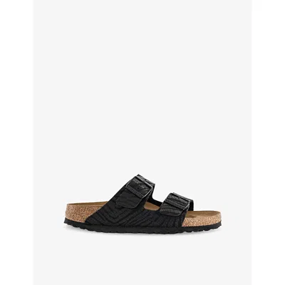 Birkenstock Womens  Arizona Two-strap Leather Flat Sandals