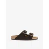 Birkenstock Soft Footbed Arizona Slides In Black