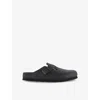 Birkenstock Womens Boston Exquisite Leather Clogs Black Eur 39 / 6 Uk