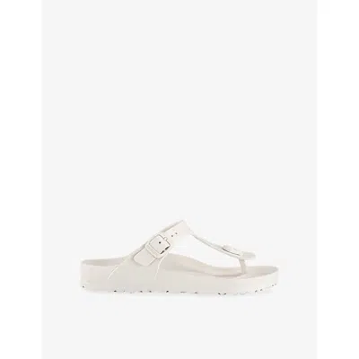 Birkenstock Womens Eggshell Eva Gizeh Eva Sandals Eur 38/5 Uk In White