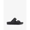 Birkenstock Arizona Leather Buckled Sandals In Black Eva