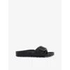 Birkenstock Madrid Big Buckle Eva Slipper With Buckle In Black