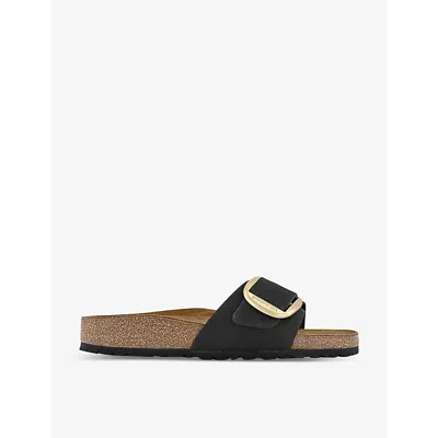 BIRKENSTOCK WOMENS BIRKENSTOCK MADRID OVERSIZED BUCKLE LEATHER SANDALS,67462545