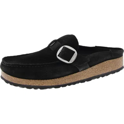 Birkenstock Womens Buckle Clogs In Black