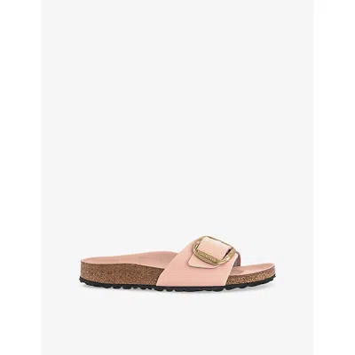 Birkenstock Womens Light Rose Madrid Big Buckle Suede Sandals Eur 40 / 7 Uk In Pink
