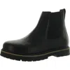 Birkenstock Highwood Natural Leather Womens Chelsea Boots In Black