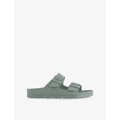 Birkenstock Womens Arizona Double-strap Eva Sandals Pure Sage Eva In Green Patent