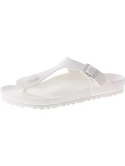 Birkenstock Womens Thong Flat Thong Sandals In White