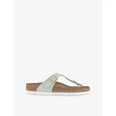 BIRKENSTOCK WOMENS BIRKENSTOCK GIZEH LEATHER SANDALS