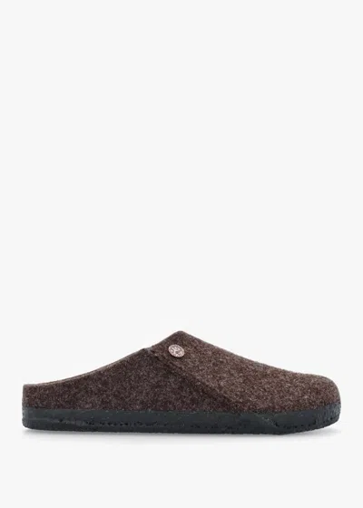 Birkenstock Womens Zermatt Rivet Shearling Mocha Slippers In Brown