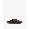 Birkenstock Zermatt Narrow Wool Felt Slipper In Brown