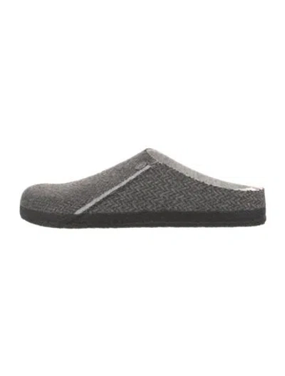 Pre-owned Birkenstock Wool Mules In Gray