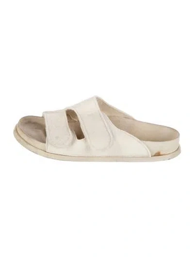 Pre-owned Birkenstock Wool Slides In Neutrals
