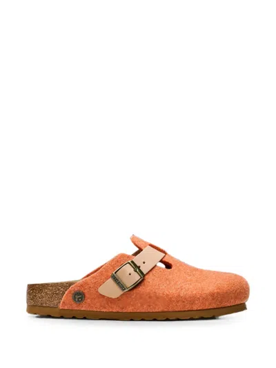 Birkenstock X Concepts Boston Felt Mules In Orange