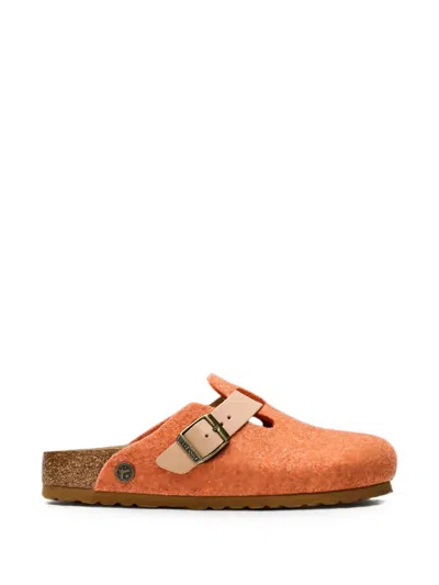 Birkenstock X Concepts Boston Felt Mules In Orange