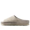 Birkenstock X Fear Of God Los Feliz Suede Leather Sandals 'taupe' In Gray