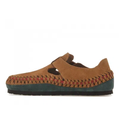 Birkenstock X Kith London Braided Shoes 'biscuit' In Brown