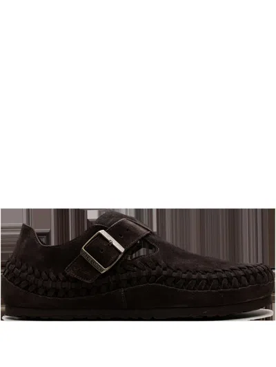 Birkenstock X Kith London Braided Slippers In Brown