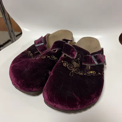 Pre-owned Birkenstock X Number N Ine Number (n)ine X Birkenstock Sandals Red Velvet Us Size 8.5