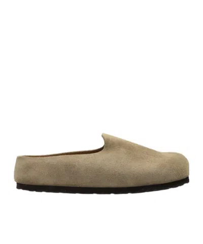 Birkenstock X Papillio Flat Slides In Neutral