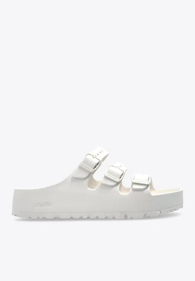 Birkenstock X Papillio Florida Flex Flatform Sandals In White