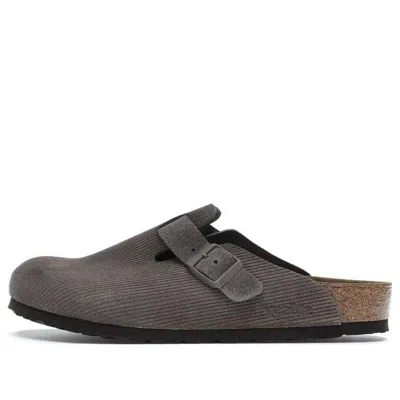 Birkenstock X Stussy Boston Clogs 'anthracite'