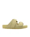 Birkenstock X Tekla Uji Suede Sandals In Nude