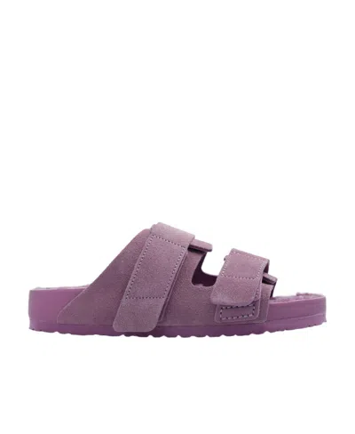 Birkenstock X Tekla Uji Suede Sandals In Purple