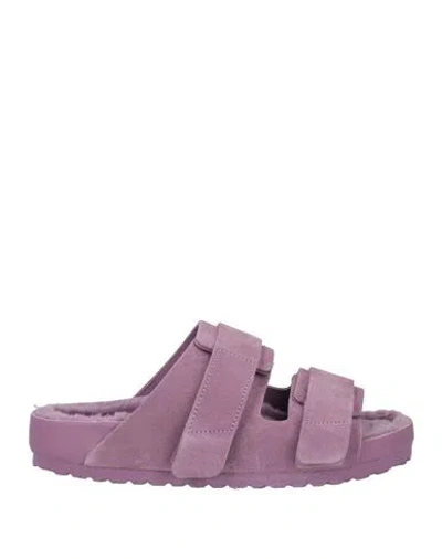 BIRKENSTOCK X TEKLA BIRKENSTOCK X TEKLA WOMAN SANDALS MAUVE SIZE 5 LEATHER
