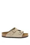 Birkenstock Zurich Double-strap Leather Slides