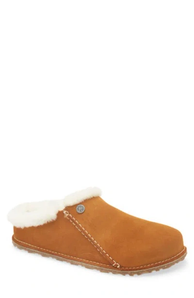 Birkenstock Zermatt Genuine Shearling Lined Slipper In Beige