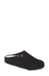 Birkenstock Zermatt Standard Wool Felt Unisex Clogs In Dark Gray