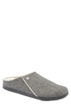 Birkenstock Zermatt Genuine Shearling Lined Slipper In Herringbone Gray