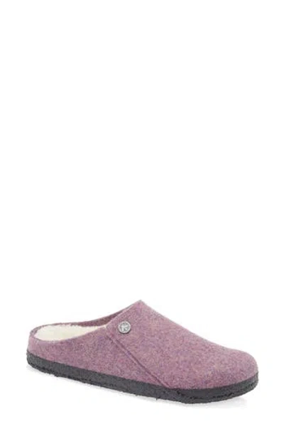 Birkenstock Zermatt Genuine Shearling Lined Slipper In Purple