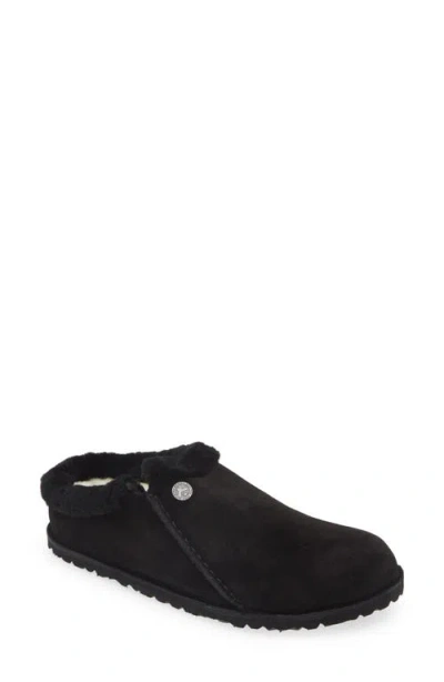 Birkenstock Zermatt Genuine Shearling Slipper In Black