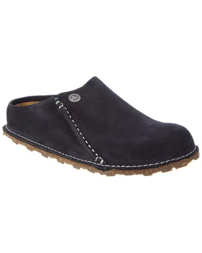 Birkenstock Zermatt Narrow Suede Slipper In Blue