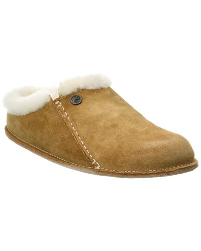 Birkenstock Zermatt Narrow Suede Slipper In Brown
